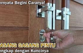 Cara Bongkar Pasang Slot Pintu Tanam Kayu